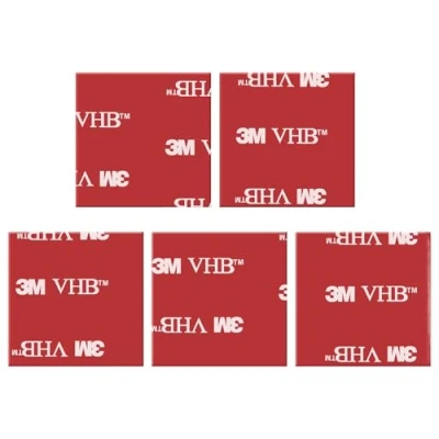 Image of 5 PCS 3M Double Sided Adhesive Tape Pads Multipurpose VHB Square Sticky Replacement Mounting 30mmx30mm