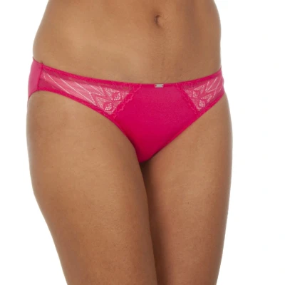 Image of Tommy Hilfiger Womens Transparent lace waist panties 1387902515 women Pink Size Small
