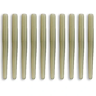 Image of Bank Tackle Anti Tangle Sleeves 35mm Rig Making Carp Fishing Terminal (Trans Green, 20 Pack)