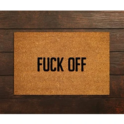 Image of Ensound Home Doormat,Welcome Fuck Off Doormats,Funny Doormat,New Gift,Wedding Gift Mat 36x24 Inch