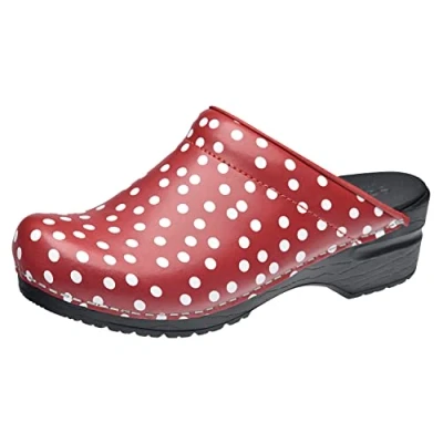 Image of Sanita Women&#039;s Fenja Clogs, Red, 6 UK