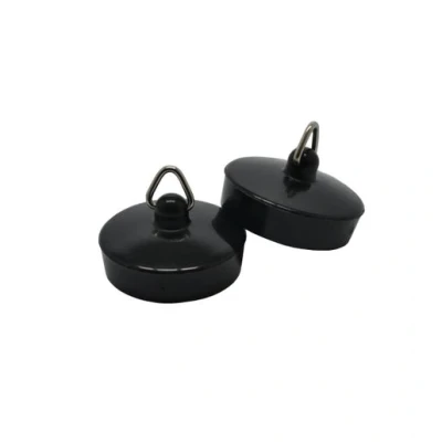 Image of Plumbright 1 1/2&quot; Black Basin Plug (Pack of 2)