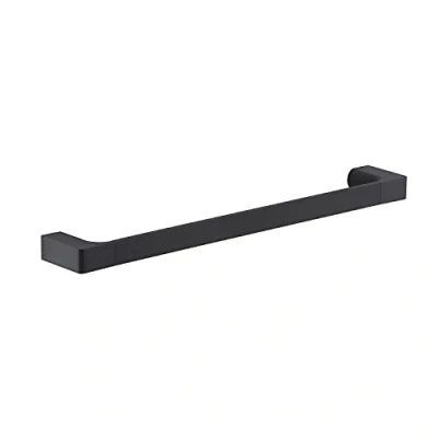 Image of Gedy G Kuala Lumpur Towel Rail cm.45, Colour Black, Components in Cromall, Brass and Glass, Guarantee for 2 Years, Dimensions 2.5 x 45 6.6 cm Weight 0.556 kg, R&amp;E Design,