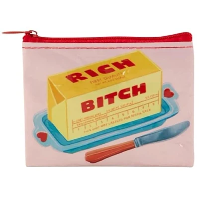 Image of Blue Q Coin Purse, Made from 95% Recycled Material, Rich ,