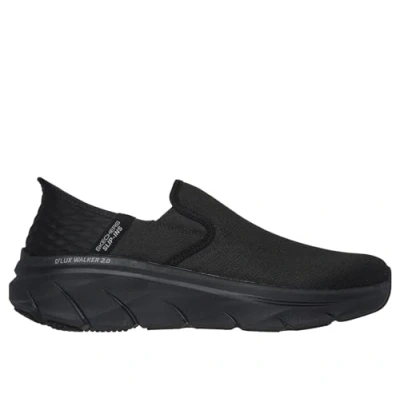 Image of Skechers Men&#039;s D&#039;LUX Walker 2.0 Shoes, Black Black, 12.5 UK