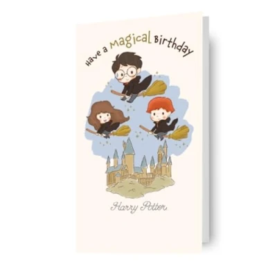 Image of HARRY POTTER BIRTHDAY CARD CARTOON &#039;HAVE A MAGICAL BIRTHDAY&#039;