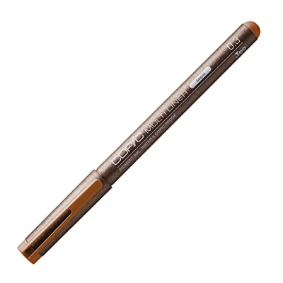 Image of COPIC Multiliner Coloured Marker Pen sepia 0,3mm, For Art &amp; Crafts, Colouring, Graphics, Highlighter, Design, Anime, Professional Beginners, Supplies Colouring Books