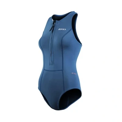 Image of ZONE3 Women&#039;s Yulex Sleeveless Suit/Sustianble Swimwear Made of Natural Rubber/One Piece Swimsuit Navy