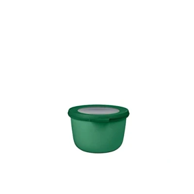 Image of Mepal Multi Bowl Cirqula Round Food Storage Container with Lid Suitable as Airtight Box for The Fridge &amp; Freezer, Microwave Servable Dish 500 ml Vivid Green