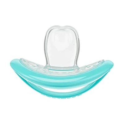 Image of Curaprox Baby Pacifier, Turquoise with Storage Box, Size 0; from Birth to Any Age, Soother, Turquoise, 1 Piece