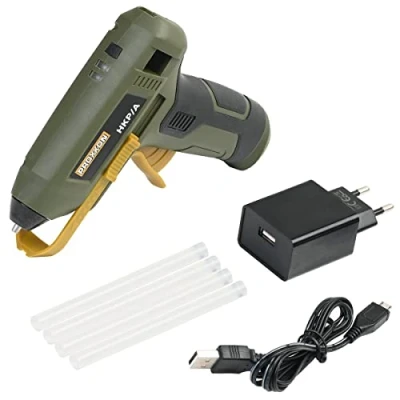 Image of Proxxon 28190 Cordless Hot Glue Gun HKP/A with 230 Volt Charging Station