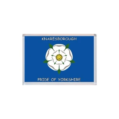 Image of Knaresborough Pride of Yorkshire County Flag Jumbo Fridge Magnet