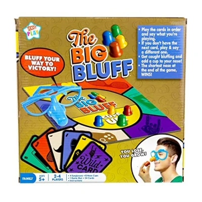 Image of Kids Play Activity The Big Bluff Game Traditional Family Board Games Idea for Modern Card Alternative 2 to 4 Players Fun Everyone 5+ Years