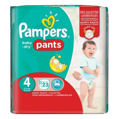Image of Pampers Baby Dry Pants Size 4 23 Nappies