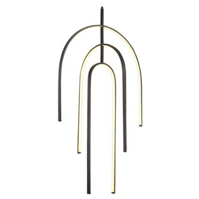 Image of Ergates Ceiling Pendant Light LED 80W 3000K Black