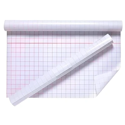 Image of Concept4u Book Cover Film Roll 450 x 1500mm Transparent Self Adhesive Plastic Covering Clear Sticky Back Protector Fablon for School Home Office