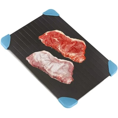 Image of Andrew James Defrost Tray Thaw Board Plate Up to 5 Times Faster Defrosting for Meat and Frozen Foods No Electricity Required (Tray)