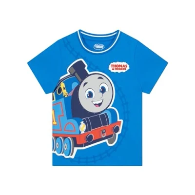 Image of Thomas &amp; FRIENDS Boys T Shirt Train Tshirt The Tank Engine Clothes Blue 3 4 Years