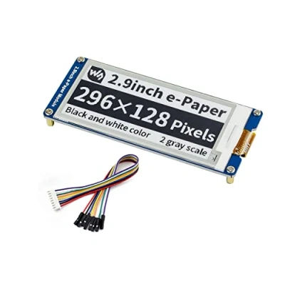 Image of IBest 2.9inch E paper Module 296x128 Resolution 3.3V/5V Two Color Ink Display epaper Screen SPI Interface for Raspberry Pi/Arduino/Nucleo Support Partial Refresh