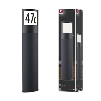 Image of Paulmann Padea path lamp house number sensor 3000K