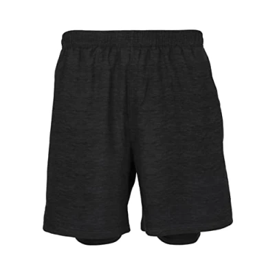 Image of ENDURANCE Men&#039;s Vanclause Shorts, 1001bm Black Melange, L