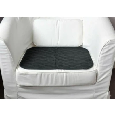Image of ComfortCare, Black, Washable Incontinence Pad Bed Protector Sheet, (Chair pad, 60 x 60cms)…