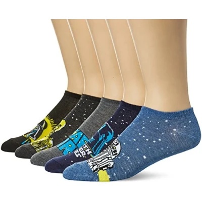 Image of Star Wars Men&#039;s 5 Pack No Show Socks Multi