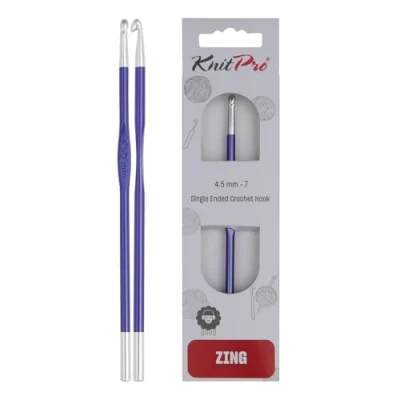 Image of KnitPro Zing Crochet Hook 15cm 4.50mm 3pcs