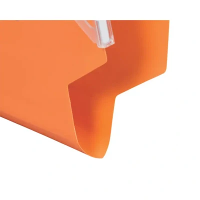 Image of Rexel 330 Lateral Hanging Files with Tabs and Inserts, 30 mm base, Polypropylene, Orange, Crystalfile Extra, Pack of 25, 3000125