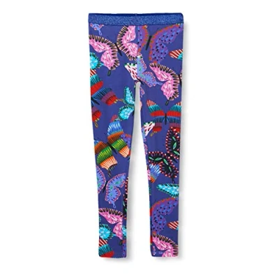 Image of Desigual Girl&#039;s Legging_tarta Leggings, Blue, 13 14 Years UK