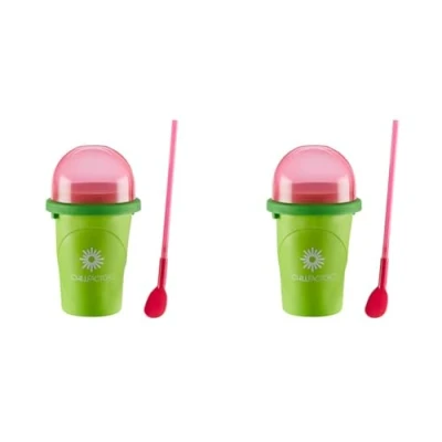 Image of Character Options 07952 ChillFactor Watermelon Crush Reusable, Homemade Squeeze Cup slushy Maker Kitchen Toys (Pack of 2)