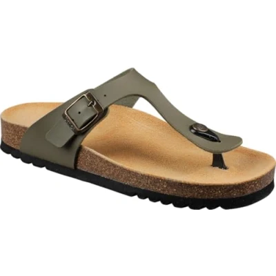 Image of Scholl Women&#039;s Nicole Sandal, Khaki, 7 UK