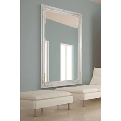 Image of MirrorOutlet Extra Large Classic Ornate Styled Ivory Mirror 5ft7 x 3ft7 (170cm 109cm), 170x109, Beige, LL024