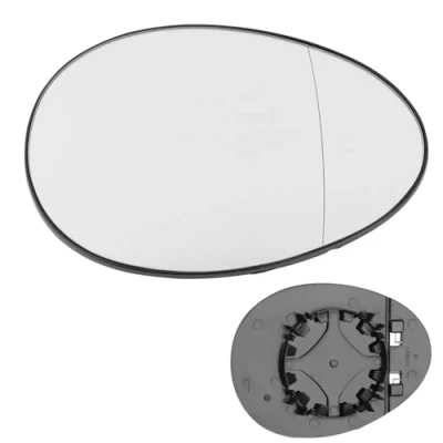 Image of Wing Mirror Glass Heated Replacement for 2006 2016 Mini Cooper R55 R56 R57 R58 Rear View 51162755626 Right Side