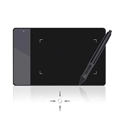 Image of Huion 420 (black) 4x2.23 inch drawing tablet OSU! Graphics signature pad for Mac/Windows Ideal Work from Home &amp; Remote Learning