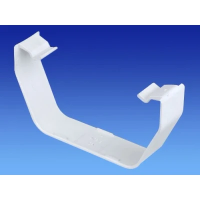 Image of Wavin OSMA Squareline 100mm White Guttering Range (Spare Clip X 2)