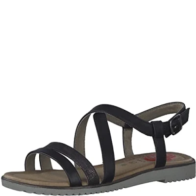 Image of Jana Softline Women&#039;s 8 28175 20 Sandal, black, 5 UK