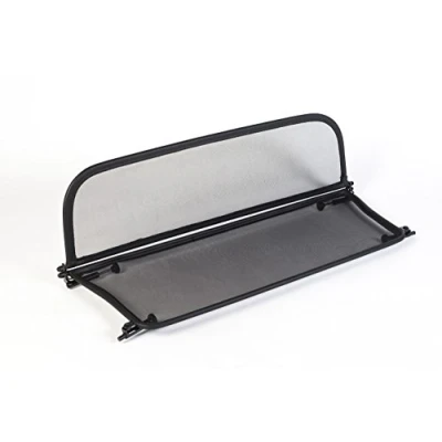 Image of Foldable Wind Deflector with Quick Fastener Black for Mini Cabriolet R52/R57 (2004 2016) Windstop Blocker