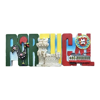 Image of Portugal Letters 3D Refrigerator Magnet Tourist Souvenirs Resin Magnetic Stickers Fridge Home &amp; Kitchen Decoration from China