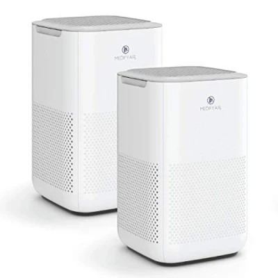 Image of Medify MA 15 Air Purifier with H13 HEPA filter a higher grade of &#039;3 in 1&#039; Filters 99.9% removal Modern Design White 2 Pack