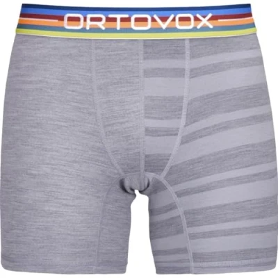 Image of Ortovox Men&#039;s 185 Rock&#039;n&#039;Wool Boxer, Grey Blend, M