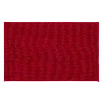 Image of Gözze Anti Slip Bath Mat, Super Soft, 100% Microfibre, 60 x 100 cm Bordeaux