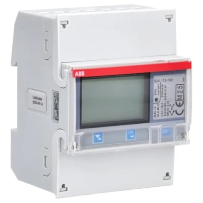 Image of ABB B24 112 100 6 Amp kilowatt hour meter, RS 485 communication (2CMA100178R1000)