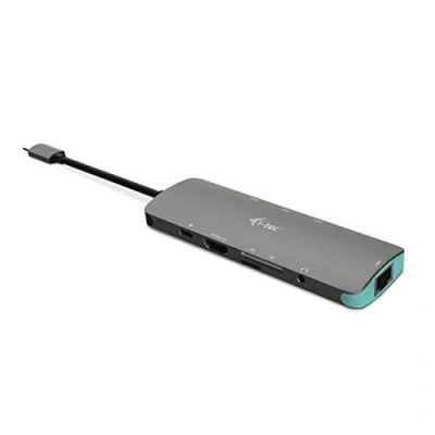 Image of i tec USB C Metal Nano Docking Station 1xHDMI 4K Ultra HD,1xSD Card and 1xmicroSD Reader,1xGLAN port,1xCombo audio jack,3xUSB 3.0 ports, 1xUSB Power Delivery (100W), Thunderbolt 3 compatible