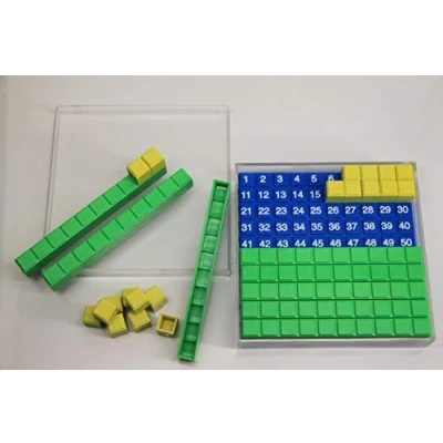 Image of WISSNER 30 Piece Board Decimal TENS System 29 parts 10 cm x