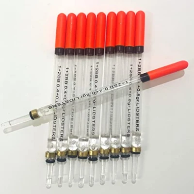 Image of Lidsters 10 New Loaded Fishing Waggler Clear Floats 11CM 2BB Carp Chub Match Short