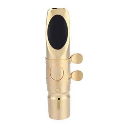 Image of Saxophone 7C Mouthpiece, Eb Alto Sax Mouthpiece Metal with Cap Pads Musical Instruments Accessory Wind Instrument Accessories