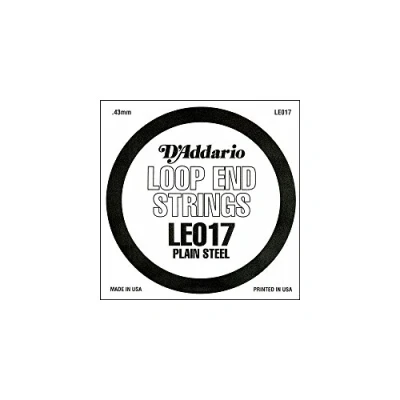 Image of D&#039;Addario .017 Plain Steel Loop End Single String
