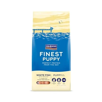 Image of Fish4Dogs Finest White Fish and Potato Puppy Food Natural, Hypoallergenic Great for Sensitive Puppies Rich in Omega 3, 6 9 (Small Kibble 6kg)