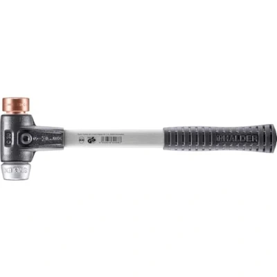 Image of Halder 3749030 Copper/Soft Metal Mallet with Fibre Glass Handle, Multi Colour, 30 mm